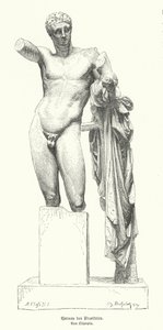 Hermes y el niño Dionisio, estatua del escultor griego Praxíteles descubierta en las ruinas del Templo de Hera, Olimpia de German School