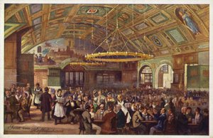 Hofbrauhaus, Múnich (litografía en color)