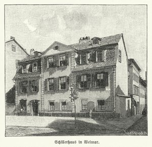 Casa del poeta, dramaturgo y filósofo Friedrich Schiller, Weimar, Alemania de German School