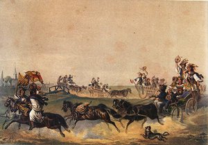 Procesión de boda húngara, c.1855