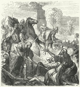 Invasores húngaros en Italia, principios del siglo X de German School