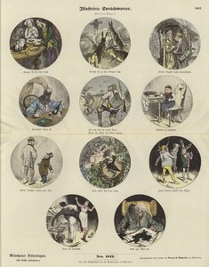 Proverbios ilustrados de German School