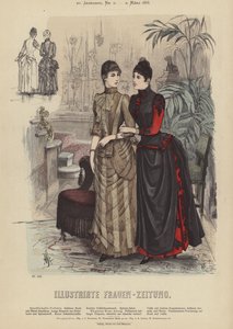 Ilustración para Illustrirte Frauen-Zeitung (litografía en color) de German School