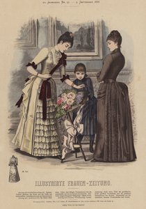 Ilustración para Illustrirte Frauen-Zeitung (litografía en color) de German School