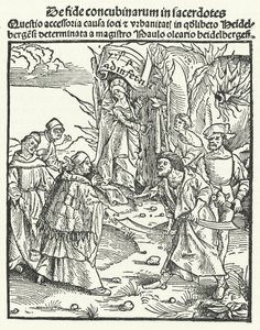 Ilustración de una obra de Jakob Wimpfeling (grabado) de German School
