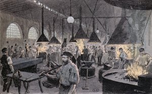 Muelle Imperial en Kiel, Alemania, c.1900 de German School