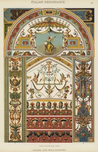 Renacimiento Italiano, Pintura de Techo y Pared de German School