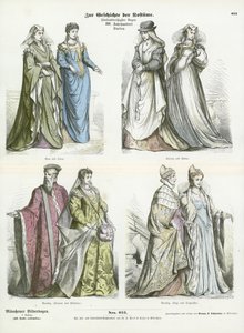 Trajes italianos, siglo XVI de German School