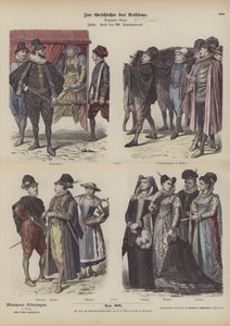Trajes italianos, finales del siglo XVI de German School