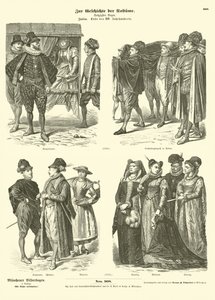 Trajes italianos, finales del siglo XVI de German School