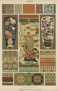 Japón, Tejido, Pintura y Esmalte de German School