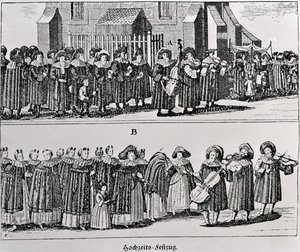Procesión de carnaval judío de German School