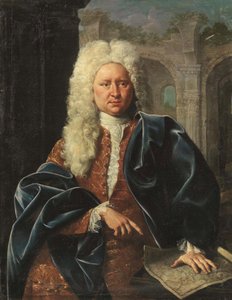 Retrato de Johann Baptist Homann (1664-1724) de German School