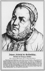 Johann Friedrich el Magnánimo, elector y duque de Sajonia