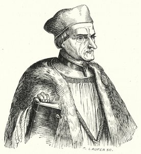 Johann Geiler von Kaisersberg, sacerdote y teólogo suizo (grabado) de German School