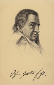 Johann Gottlieb Fichte (1762-1814), filósofo y escritor alemán (lito)