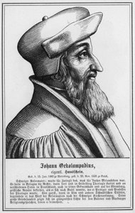 Johann Oekolampadius (grabado) de German School