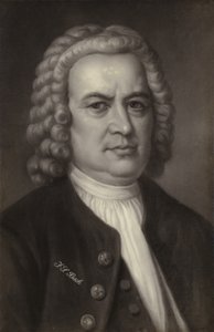 Johann Sebastian Bach, compositor, organista, clavecinista, violista y violinista alemán del período barroco (1685-1750) de German School