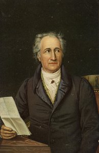 Johann Wolfgang von Goethe (1749-1832), poeta, novelista y dramaturgo alemán (cromolito)