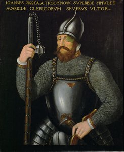Johann Ziska von Trocnov, líder de los husitas y taboritas de Bohemia que ganó dos batallas contra ejércitos imperiales en 1420 y 1422 ... de German School