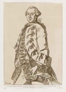 John Sigismund Pfinzing, consejero de estado de la Emperatriz de Alemania, 1763