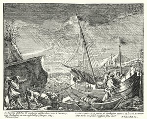 El Rey Jacobo II huye de Inglaterra, dejando Rochester en un pequeño bote de German School