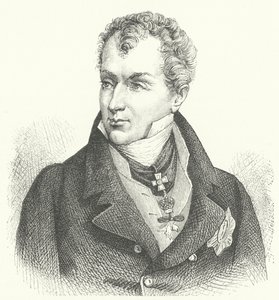 Klemens von Metternich, Príncipe de Metternich-Winneburg, diplomático y estadista alemán (grabado) de German School