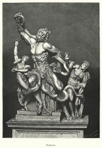 Laocoonte y sus hijos, escultura griega o romana antigua excavada en Roma en 1506