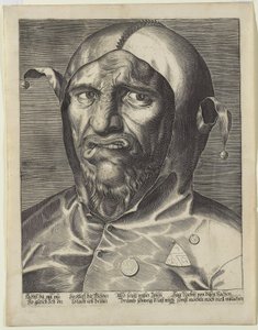 Cabeza grande de un bufón, c.1600