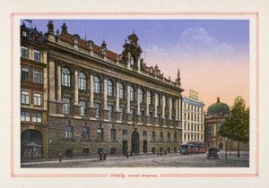 Leipzig, Grassi-Museum (litografía en color) de German School