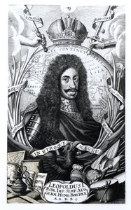 Leopoldo I, Rey de Hungría y Emperador del Sacro Imperio Romano, grabado por Philipp Kilian de German School