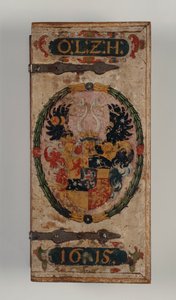Tapa de la caja de pernos de ballesta perteneciente al Príncipe Otto von Hesse, 1615
