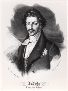 Ludwig I de Baviera (25 de agosto de 1786 - 29 de febrero de 1868) de German School