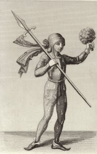 Hombre de Núremberg con una lanza de German School