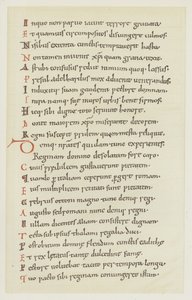 Manuscrito escrito por Hrotswitha de Gandersheim describiendo la fuga de la reina Adelheid