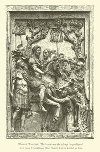 Marco Aurelio perdonando a los jefes marcomanos