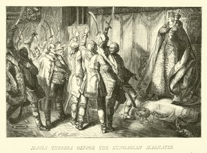 María Teresa ante los magnates húngaros de German School