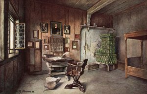 Estudio de Martín Lutero en el Wartburg, Eisenach, Alemania de German School