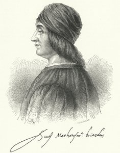 Matteo Maria Boiardo, poeta renacentista italiano (grabado) de German School