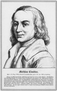 Matthias Claudius (grabado) de German School
