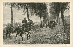 Encuentro de Bismarck y Napoleón III después de la Batalla de Sedán, Guerra Franco-Prusiana, 2 de septiembre de 1870 de German School