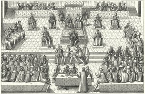 Reunión de los Estados Generales de Francia en Orleans, enero de 1561 de German School