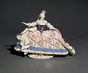Figura de mujer de Meissen