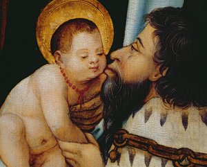Melchor besa al niño Jesús de German School