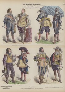 Trajes masculinos de la primera mitad del siglo XVII de German School