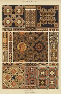 Edad Media, Mosaico de Madera de German School