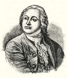 Mijaíl Lomonósov, escritor y científico ruso (grabado) de German School