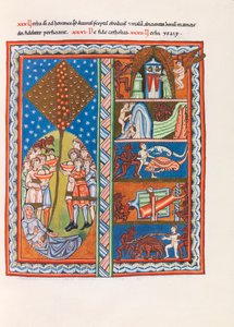 Miniatura del Liber Scivias de Hildegarda de Bingen, c. 1175 (facsímil)