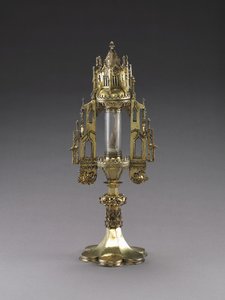 Custodia con una reliquia de San Sebastián, 1484 de German School