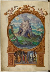 Ms Harley 3469, f.13v Alquimistas en busca de oro, la Primera Parábola, de 